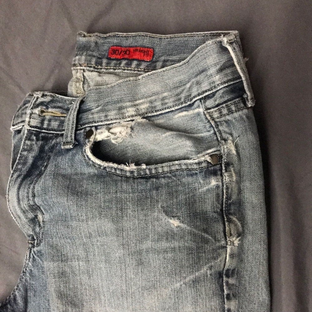 Distressed Denim Jeans